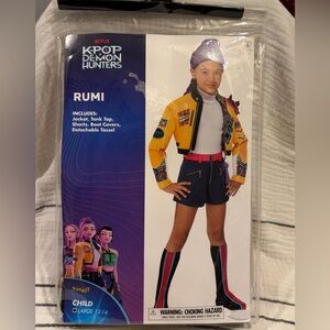 Spirit Yellow and Black Rumi Costume NEW Large